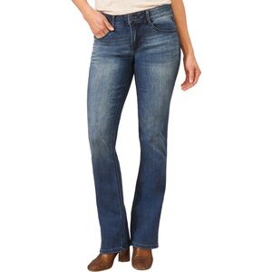 Democracy Women's "Ab"Solution Itty Bitty Bootcut Jeans Blue Size 6 NWT